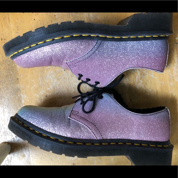 Host Pick Iridescent Sparkly Dr. Martens Oxfords 6 - Picture 2 of 8